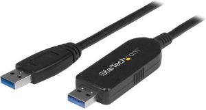 Kabel USB StarTech USB-A - USB-A 2 m Czarny (USB3LINK) 1