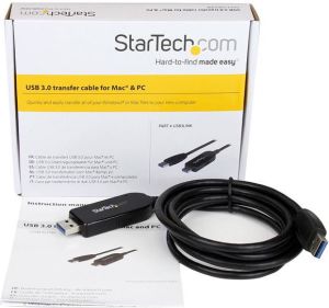 Kabel USB StarTech USB-A - USB-A 2 m Czarny (USB3LINK) 4