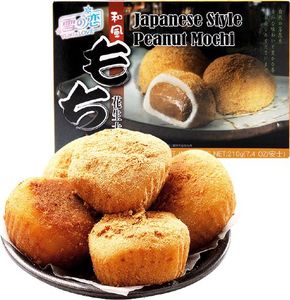 Yuki & Love Mochi, ryżowe ciasteczka z orzeszkami ziemnymi 210g - Yuki & Love 2