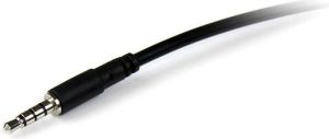 Kabel StarTech Jack 3.5mm - Jack 3.5mm 2m czarny (MUHSMF2M) 2