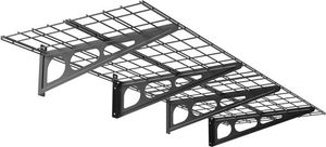 Ergosolid PG26B - Podwójna półka garażowa wisząca metalowa Solidna do 90 kg na półkę! 11