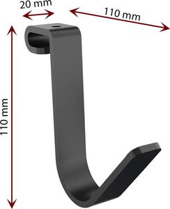 Ergosolid SG12B - Stalowe Haki do półek garażowych 4 szt. Solidne do 22 kg! 3