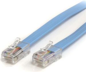 StarTech kabel rollover, cisco, 1.8m, niebieski 1