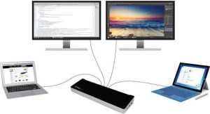 Przełącznik StarTech Stacja dokująca dla 2 laptopów (USB3DDOCKFT) 3