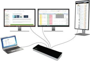 Stacja/replikator StarTech Triple Video Dock USB 3.0 (USB3DOCKH2DP) 3