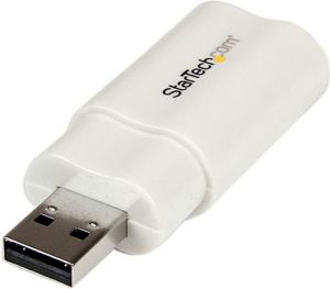 Adapter USB StarTech USB - Jack 3.5mm Biały  (ICUSBAUDIO) 2