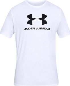 Under Armour Koszulka męska Sportstyle Logo Tee biała r. L (1329590-100) 1
