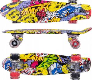 Deskorolka Enero Deskorolka plastikowa 22 cale graffiti 2