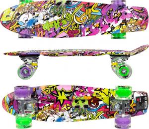 Deskorolka Enero Deskorolka plastikowa 22 cale graffiti 2