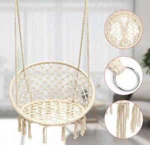 Funfit Huśtawka ogrodowa ażurowa fotel wiszący bocianie gniazdo 6