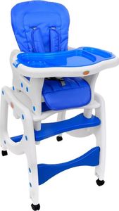 Funfit Krzesełko do karmienia 5w1 + stolik BABYMAXI Niebieskie 1