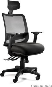 Krzesło biurowe Unique Saga Plus Czarne 1