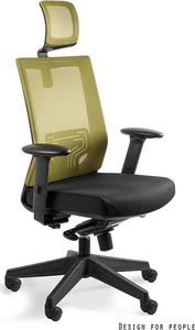 Krzesło biurowe Unique NEZ Żółte 1