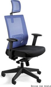 Krzesło biurowe Unique NEZ Niebieskie 1