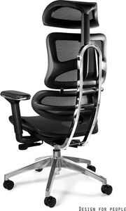 Krzesło biurowe Unique Ergotech Czarne 3