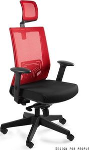 Krzesło biurowe Unique NEZ Czerwone 1