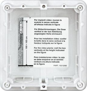 Bticino Zestaw domofonowy dwurodzinny podtynkowy panel SFERA + 2 unifony Classe 100 A16E Bticino 364234B himp 3