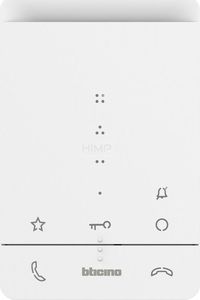 Bticino Zestaw domofonowy dwurodzinny podtynkowy panel SFERA Stalowoszary + 2 unifony Classe 100 A16E Bticino 364234D himp 2