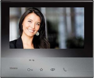 Bticino Zestaw wideodomofonowy czarny Classe 300X13 z WiFi klawiatura numeryczna + Panel SFERA New Bticino 365911B himp 3