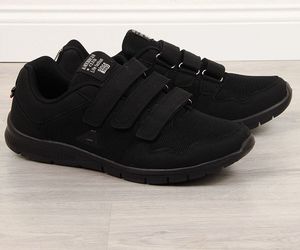American Club Buty sportowe męskie na rzep czarne American Club 43 1