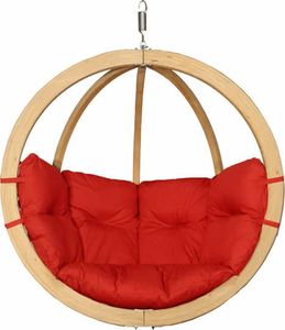 Koala Fotel hamakowy drewniany, Czerwony Swing Chair Single (3) 1