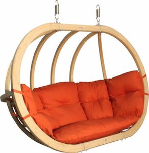 Koala Fotel hamakowy drewniany, Czerwony Swing Chair Double (3) 1
