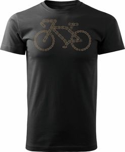 Topslang Koszulka rowerowa na rower z rowerem szosowym górskim MTB męska czarna REGULAR S 1