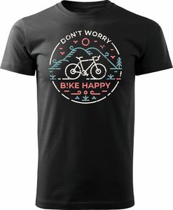 Topslang Koszulka rowerowa na rower z rowerem szosowym górskim MTB męska czarna REGULAR L 1