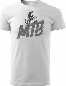 Topslang Koszulka rowerowa na rower z rowerem górskim MTB męska biała REGULAR XXL 1