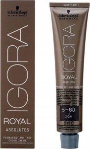 Schwarzkopf Trwała Koloryzacja Przeciwstarzeniowa Igora Royal  N 6-60 60 ml 1