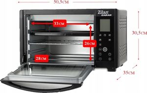 Mini piekarnik Zilan Piekarnik elektryczny ZLN3734 5
