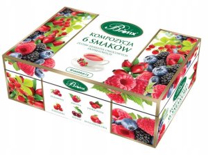 BIO-ACTIVE Zestaw herbatek owocowych - Kompozycja 6 smaków - łącznie 60 saszetek 1