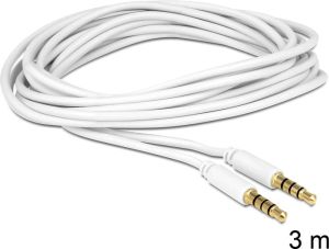 Kabel Delock Jack 3.5mm - Jack 3.5mm 3m biały (83442) 2