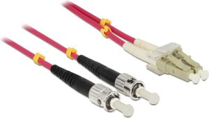 Delock Patchcord światłowodowy, LC/ST, 50/125µ, 2m, OM4 (84686) 1