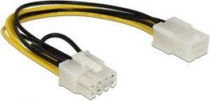 Delock PCIe 6-pin - PCIe 8-pin, 0.2m, Żółty (83775) 1
