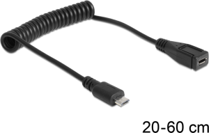 Kabel USB Delock microUSB - 0.6 m Czarny (83249) 1