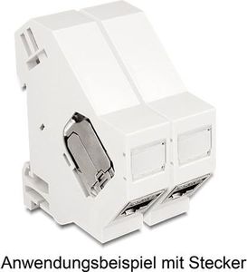 Delock DELOCK Keystone holder for DINrail with earthing - 86232 3
