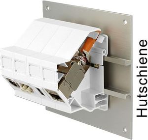 Delock DELOCK Keystone holder for DINrail with earthing - 86232 4