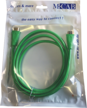 Kabel Mcab HDMI - HDMI 2m zielony (7000997) 2