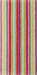 Cawo Frottier Ręcznik 50x100 cm LIFESTYLE Stripes Multicolor Hell 1