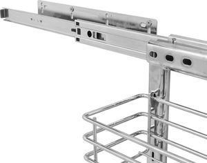 vidaXL 3-poziomowy wysuwany kosz druciany, srebrny, 47x35x56 cm 7