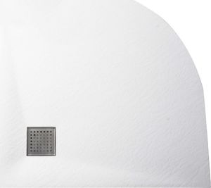 Brodzik vidaXL półokrągły narożny 90 cm x 90 cm (146526) 4