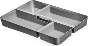 ORPLAST Pojemnik z Pokrywką i 4 Przegródkami Organizer z Uchwytem SimpleStore 12,5 L 2