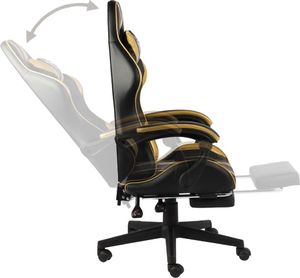 Fotel vidaXL złoty (20528) 3