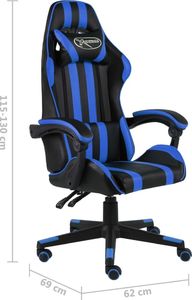 Fotel vidaXL niebieski (20518) 6