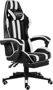 Fotel vidaXL czarno-biały (20531) 1