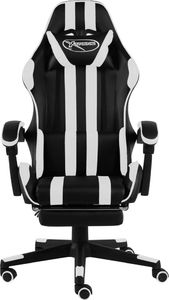 Fotel vidaXL czarno-biały (20531) 2