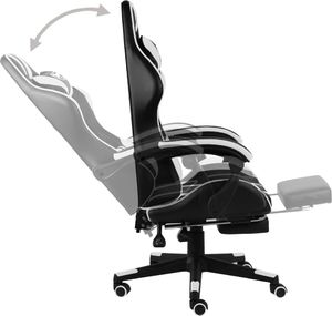 Fotel vidaXL czarno-biały (20531) 3