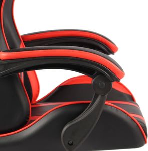 Fotel vidaXL z podnóżkiem czerwony (20527) 5