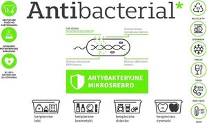 Moxom Antybakteryjny 2L Pojemnik Organizer z Pokrywką na Zabawki Leki Żywność Moxom Antibacterial 3